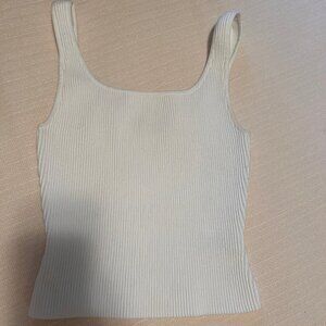 White Babaton Sculpt Knit Top